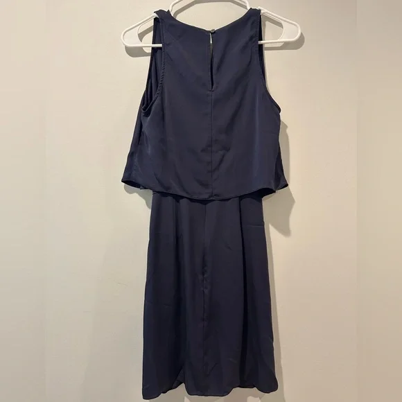Theory Navy Osteen V-Neck Dress - Picture 5 of 9